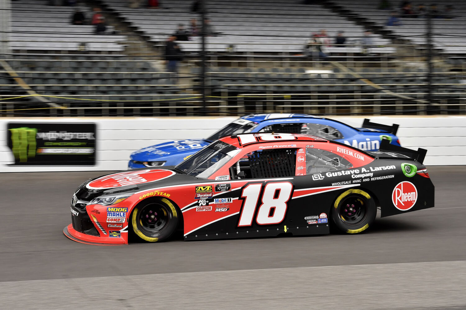 9/10/18 NASCAR Xfinity Series, Lilly Diabetes 250, Indianapolis Motor Speedway, Ryan Preece, Joe Gibbs Racing, Toyota Camry, Rheem