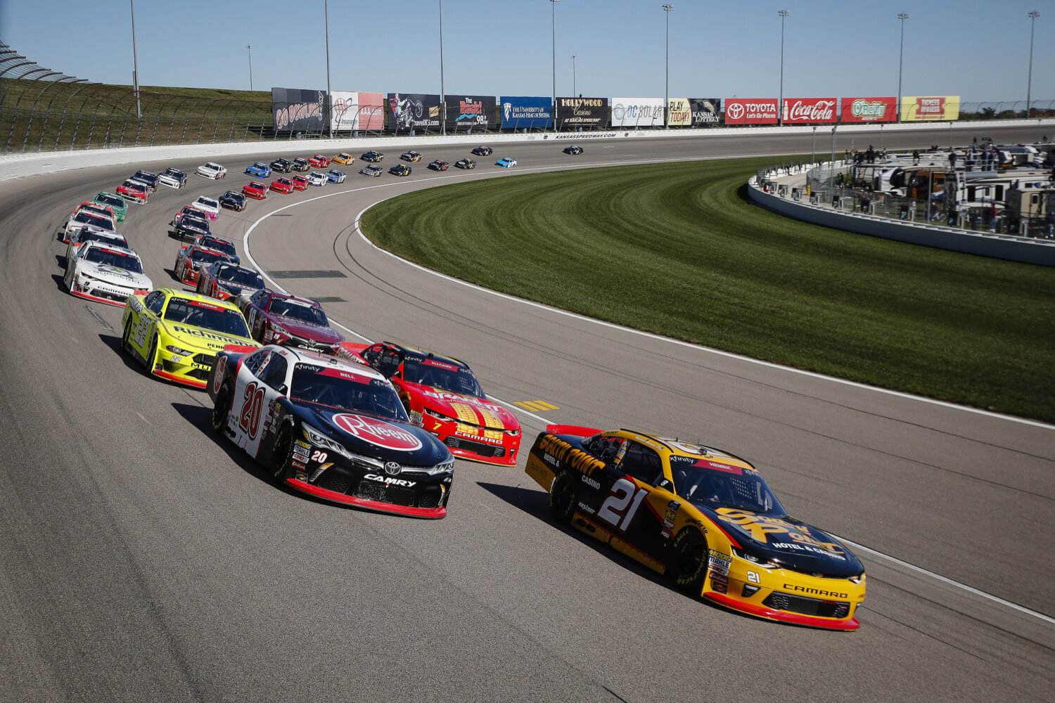 10/20/18 NASCAR Xfinity Series, Kansas Lottery 300, Kansas Speedway, Christopher Bell, Joe Gibbs Racing, Toyota Camry, Rheem